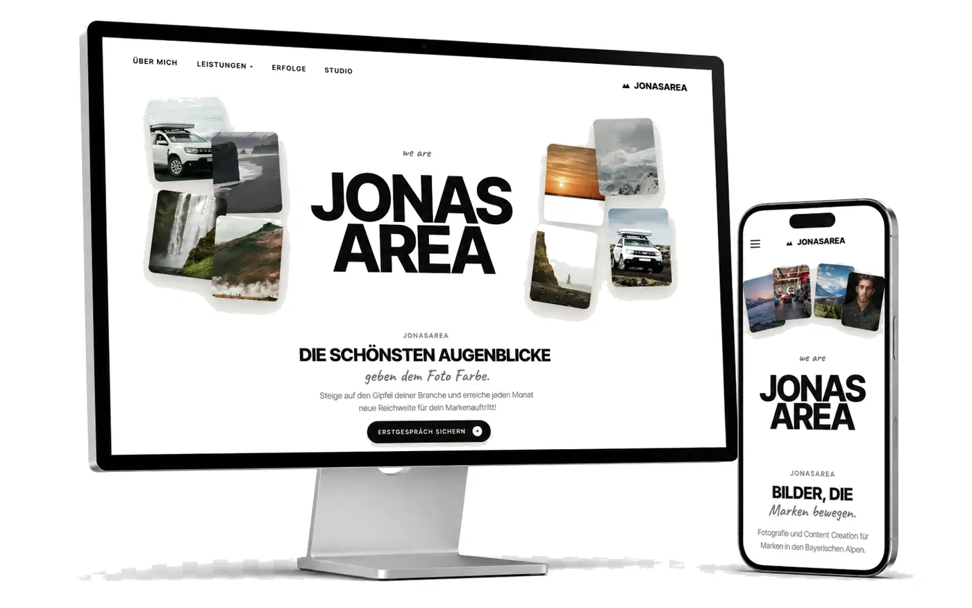 JONASAREA – Website-Vorschau